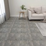 vidaXL Plăci de pardoseală autoadezive, 55 buc., gri, PVC, 5,11 m² vidaXL Plăci de pardoseală autoadezive, 55 buc., gri, PVC, 5,11 m²