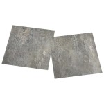 vidaXL Plăci de pardoseală autoadezive, 55 buc., gri, PVC, 5,11 m² vidaXL Plăci de pardoseală autoadezive, 55 buc., gri, PVC, 5,11 m²