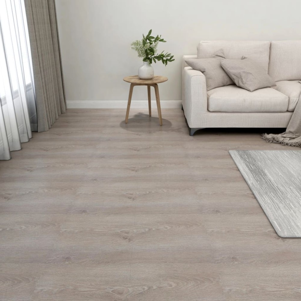 vidaXL Plăci de pardoseală autoadezive 55 buc. gri taupe PVC 5,11 m²