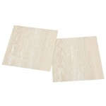 vidaXL Plăci de pardoseală autoadezive, 55 buc., bej, PVC, 5,11 m² vidaXL Plăci de pardoseală autoadezive, 55 buc., bej, PVC, 5,11 m²