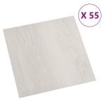 vidaXL Plăci de pardoseală autoadezive, 55 buc., bej, PVC, 5,11 m² vidaXL Plăci de pardoseală autoadezive, 55 buc., bej, PVC, 5,11 m²
