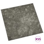 vidaXL Plăci de pardoseală autoadezive, 55 buc., gri, PVC, 5,11 m² vidaXL Plăci de pardoseală autoadezive, 55 buc., gri, PVC, 5,11 m²