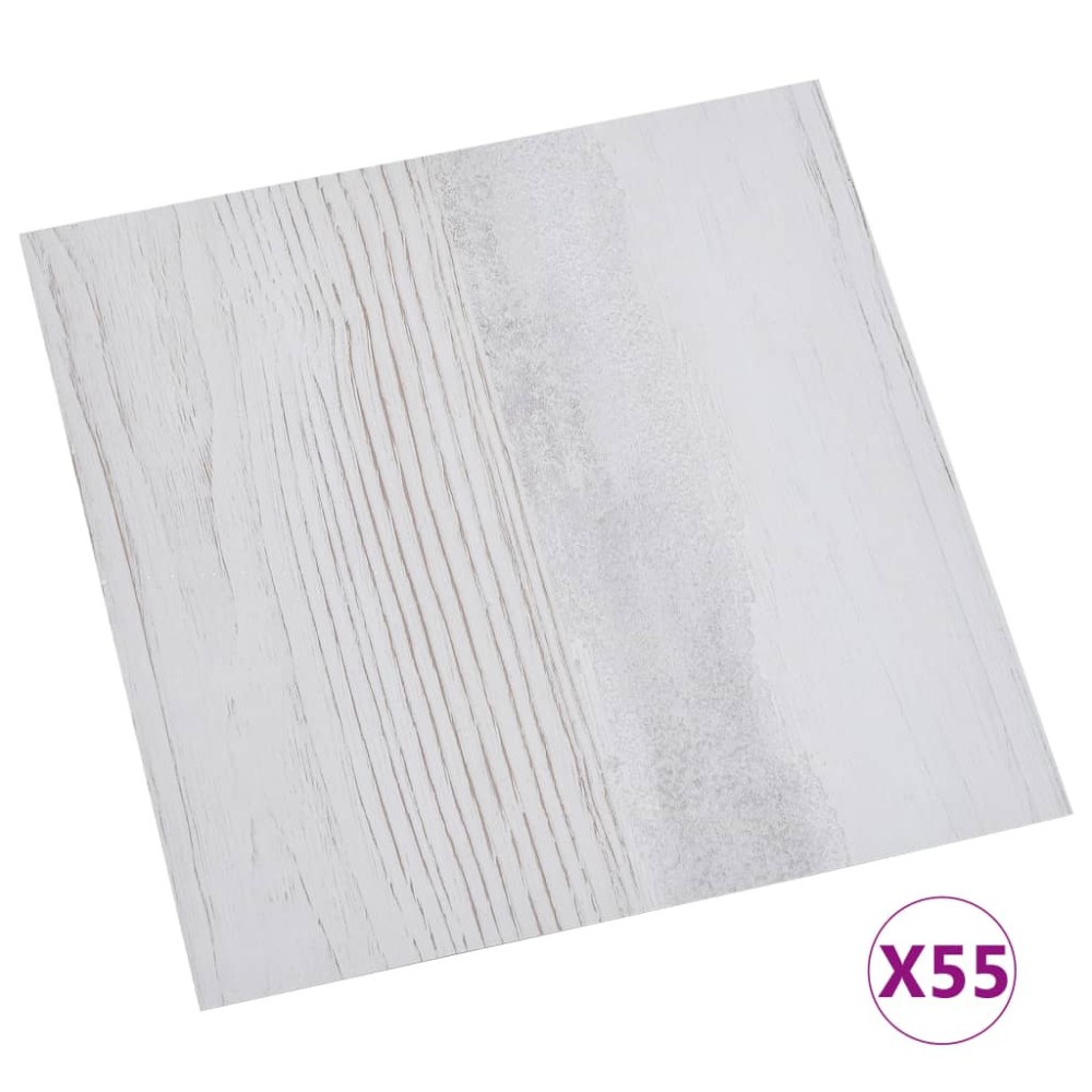 vidaXL Plăci pardoseală autoadezive 55 buc. gri deschis PVC 5,11 m²