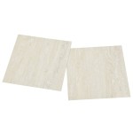 vidaXL Plăci de pardoseală autoadezive, 55 buc., crem, 5,11 m², PVC vidaXL Plăci de pardoseală autoadezive, 55 buc., crem, 5,11 m², PVC