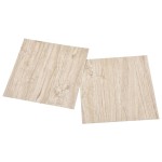 vidaXL Plăci de pardoseală autoadezive 55 buc. maro deschis PVC 5,11m² vidaXL Plăci de pardoseală autoadezive 55 buc. maro deschis PVC 5,11m²