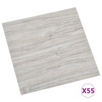 vidaXL Plăci pardoseală autoadezive 55 buc. gri deschis PVC 5,11 m² vidaXL Plăci pardoseală autoadezive 55 buc. gri deschis PVC 5,11 m²
