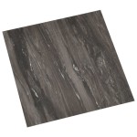 vidaXL Plăci de pardoseală autoadezive 55 buc. gri închis PVC 5,11 m² vidaXL Plăci de pardoseală autoadezive 55 buc. gri închis PVC 5,11 m²