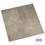 vidaXL Plăci de pardoseală autoadezive, 55 buc., gri, PVC, 5,11 m² vidaXL Plăci de pardoseală autoadezive, 55 buc., gri, PVC, 5,11 m²