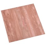 vidaXL Plăci de pardoseală autoadezive, 55 buc., roșu, PVC, 5,11 m² vidaXL Plăci de pardoseală autoadezive, 55 buc., roșu, PVC, 5,11 m²