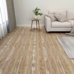vidaXL Plăci de pardoseală autoadezive, 55 buc., maro, PVC, 5,11 m²