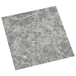 vidaXL Plăci pardoseală autoadezive, 55 buc., gri beton, 5,11 m², PVC