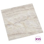 vidaXL Plăci de pardoseală autoadezive, 55 buc., bej, PVC, 5,11 m² vidaXL Plăci de pardoseală autoadezive, 55 buc., bej, PVC, 5,11 m²