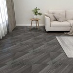 vidaXL Plăci pardoseală autoadezive 55 buc. gri PVC dungi 5,11 m² vidaXL Plăci pardoseală autoadezive 55 buc. gri PVC dungi 5,11 m²
