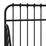 vidaXL Cadru de pat extensibil, negru, 80x130/200 cm, metal vidaXL Cadru de pat extensibil, negru, 80x130/200 cm, metal