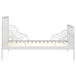vidaXL Cadru de pat extensibil, gri, 80x130/200 cm, metal vidaXL Cadru de pat extensibil, gri, 80x130/200 cm, metal
