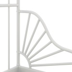 vidaXL Cadru de pat extensibil, gri, 80x130/200 cm, metal vidaXL Cadru de pat extensibil, gri, 80x130/200 cm, metal
