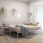 vidaXL Cadru canapea extensibilă, alb, 90x200 cm, metal