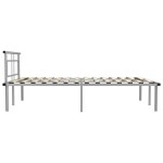 vidaXL Cadru de pat fără saltea, gri, 140 x 200 cm, metal vidaXL Cadru de pat fără saltea, gri, 140 x 200 cm, metal