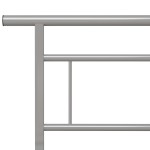 vidaXL Cadru de pat fără saltea, gri, 140 x 200 cm, metal vidaXL Cadru de pat fără saltea, gri, 140 x 200 cm, metal