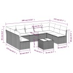 vidaXL Set canapele de grădină cu perne 10 piese gri deschis poliratan vidaXL Set canapele de grădină cu perne 10 piese gri deschis poliratan