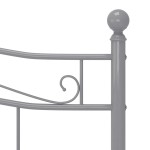 vidaXL Cadru de pat fără saltea, gri, 140 x 200 cm, metal vidaXL Cadru de pat fără saltea, gri, 140 x 200 cm, metal