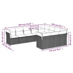 vidaXL Set canapele de grădină cu perne, 10 piese, bej, poliratan vidaXL Set canapele de grădină cu perne, 10 piese, bej, poliratan