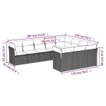 vidaXL Set canapele de grădină cu perne 10 piese gri deschis poliratan vidaXL Set canapele de grădină cu perne 10 piese gri deschis poliratan