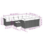 vidaXL Set canapele de grădină cu perne, 11 piese, bej, poliratan vidaXL Set canapele de grădină cu perne, 11 piese, bej, poliratan