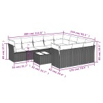 vidaXL Set canapele de grădină cu perne, 11 piese, bej, poliratan vidaXL Set canapele de grădină cu perne, 11 piese, bej, poliratan