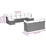 vidaXL Set canapele de grădină cu perne 10 piese gri deschis poliratan vidaXL Set canapele de grădină cu perne 10 piese gri deschis poliratan
