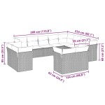 vidaXL Set canapele de grădină cu perne, 12piese gri deschis poliratan vidaXL Set canapele de grădină cu perne, 12piese gri deschis poliratan