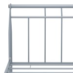 vidaXL Cadru de pat fără saltea, gri, 140 x 200 cm, metal vidaXL Cadru de pat fără saltea, gri, 140 x 200 cm, metal