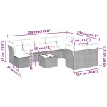 vidaXL Set canapele de grădină cu perne, 11 piese, gri, poliratan vidaXL Set canapele de grădină cu perne, 11 piese, gri, poliratan