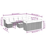 vidaXL Set canapele de grădină cu perne, 13 piese, maro, poliratan vidaXL Set canapele de grădină cu perne, 13 piese, maro, poliratan