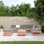 vidaXL Set mobilier de grădină cu perne, 8 piese, lemn masiv douglas vidaXL Set mobilier de grădină cu perne, 8 piese, lemn masiv douglas