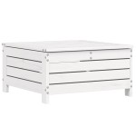 vidaXL Set canapea de grădină, 6 piese, alb, lemn masiv pin