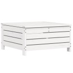 vidaXL Set canapea de grădină, 6 piese, alb, lemn masiv pin
