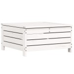 vidaXL Set canapea de grădină, 6 piese, alb, lemn masiv pin