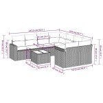 vidaXL Set canapele de grădină cu perne, 9 piese, maro, poliratan vidaXL Set canapele de grădină cu perne, 9 piese, maro, poliratan
