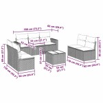 vidaXL Set mobilier de grădină cu perne, 8 piese gri deschis poliratan vidaXL Set mobilier de grădină cu perne, 8 piese gri deschis poliratan