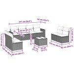 vidaXL Set canapele de grădină cu perne, 9 piese gri deschis poliratan vidaXL Set canapele de grădină cu perne, 9 piese gri deschis poliratan
