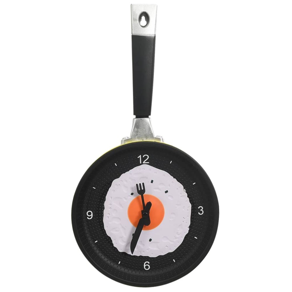 vidaXL Ceas de perete cu design tigaie cu ou prăjit, 18,8 cm