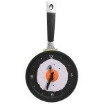 vidaXL Ceas de perete cu design tigaie cu ou prăjit, 18,8 cm vidaXL Ceas de perete cu design tigaie cu ou prăjit, 18,8 cm