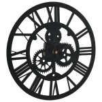 vidaXL Ceas de perete, negru, 30 cm, acril vidaXL Ceas de perete, negru, 30 cm, acril