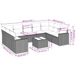 vidaXL Set canapele de grădină cu perne 10 piese gri deschis poliratan vidaXL Set canapele de grădină cu perne 10 piese gri deschis poliratan