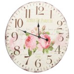vidaXL Ceas de perete vintage, 60 cm, floare