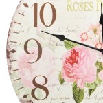 vidaXL Ceas de perete vintage, 60 cm, floare