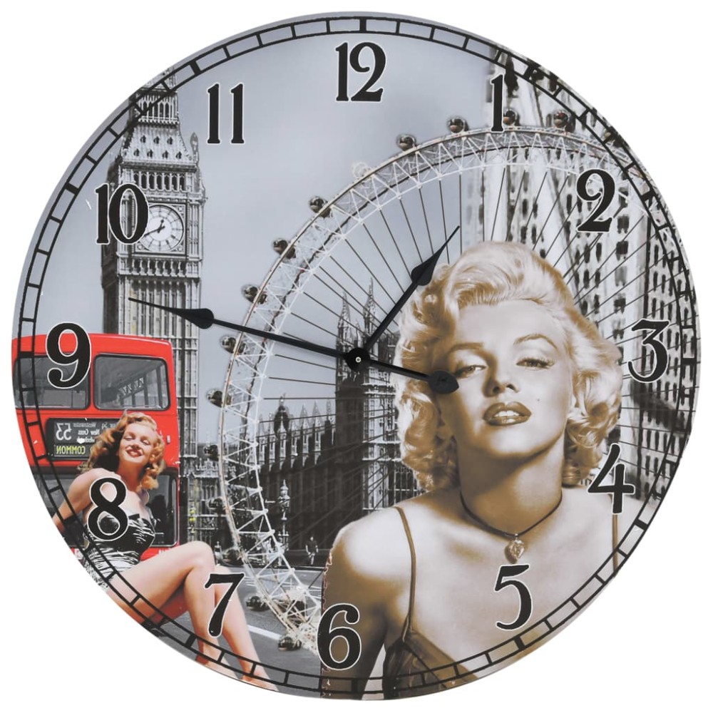 vidaXL Ceas de perete vintage 60 cm