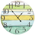 vidaXL Ceas de perete, multicolor, 60 cm, MDF vidaXL Ceas de perete, multicolor, 60 cm, MDF