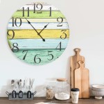 vidaXL Ceas de perete, multicolor, 60 cm, MDF vidaXL Ceas de perete, multicolor, 60 cm, MDF